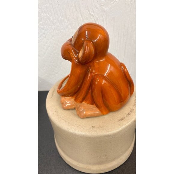 Boston Warehouse Ceramic Monkey Orangutan Scrubby Pad Holder BIG MOUTH - Picture 3 of 7